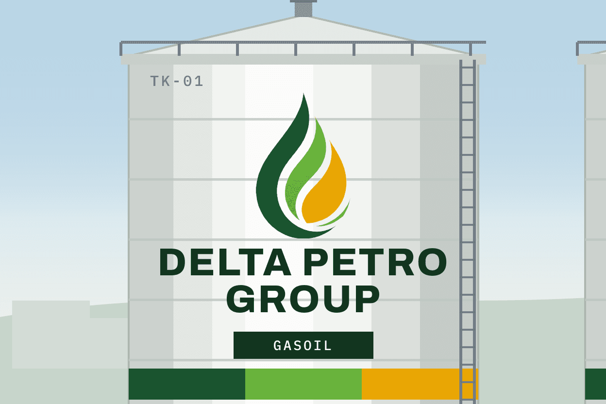 A Delta Petro Group storage tank for diesel.